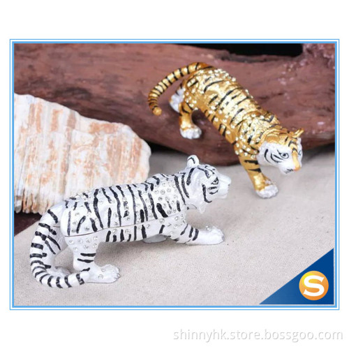Tiger metal jewelry box wholesale Trinket Boxes
